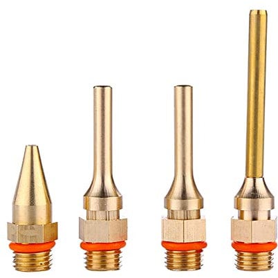 Bestgle Kit di Ugello per Pistola a Colla in Rame, Kit di Ricambio per Pistola per Colla a Caldo per Pistola per Colla, Quattro Taglie (4 PCS)