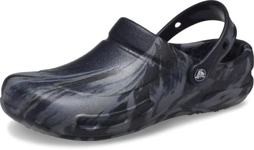 Crocs Unisex Adulto Bistro Work Graphic Clog Zueco, Deep Navy/Multi, 38/39 EU