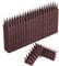 CIIC Taubenabwehr Spikes, 2.6 Meter Vogelabwehr Taubenschutz Taubenspikes Vogelschutz Kunststoff für Balkon, Katzen, Spatzen und Fensterbank （9 Stück Braun）