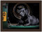 Bella the Black Labrador Faux Leather Lap Tray