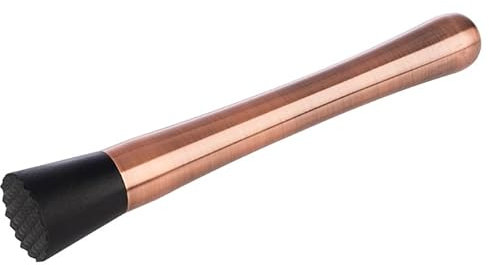 APS 93362 - Pasta da bar con manico ergonomico per spremere frutta, schiacciare lo zucchero a dado, pestello da cocktail, paletto da ghiaccio, Ø 3,5 cm, L: 20,5 cm, in acciaio inox