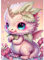 AIRDEA DIY Drache Diamond Painting Set Erwachsene Kinder, Traumland Diamant Painting Bilder 5D Zeichentrickfilm Diamant Kunst Drache Diamant Malerei Set Cross Stickerei Malerei Kits 30x40 cm