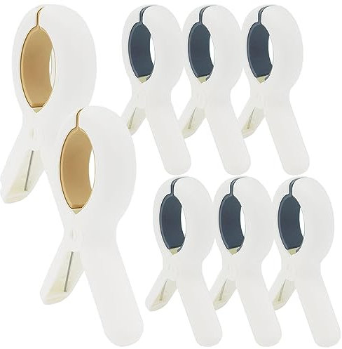 8 Stück Wäscheklammern Große Handtuchklammern für Strandliegen, Klammern für Strandtuch, Winddicht Strandtuch Clips Starke Towel Clips für Strandliegen, Sonnenliegen, Liegestühle, Wäscheleine