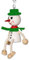 Schwingfigur Schneemann, ca. 16cm, Holz