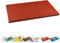 Planche à découper avec pieds en silicone, planche à découper en plastique (XL ou XXL) (rouge, (XL) 30 x 50 x 2 cm)