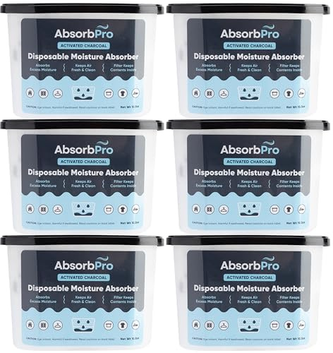 10.5oz Tubs - Dehumidifier Dessicant - Charcoal - 6-pack