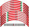 ZAPORA Roller Motorradreifen Wasserdichter Logo-Aufkleber, Reflektierender Streifen, Felgenset, Aufkleber Für Ducati Supersport Supersport Supersport S 939 Kantenaufkleber (Color : Multi)