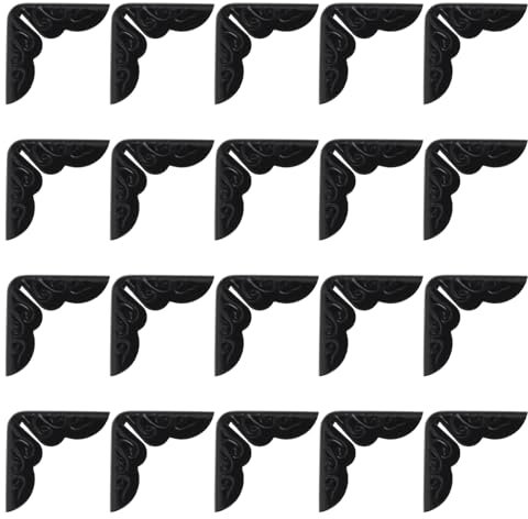 Operitacx 100 Stück schützende Eckenkantendekoration für Bücher, Buchecken, Schutzecke, Vintage-Eckenschutz, Metall-Bucheckenschutz für Scrapbooking-Alben, Fotoalbum