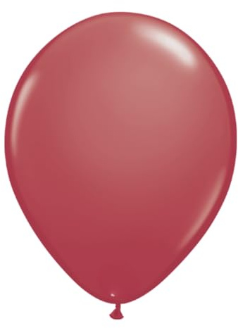Qualatex 30184 Cranberry 11/ 11-inch Round Latex Party Balloons (Pack of 25)