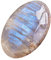 Raxove Natürlicher Mondsteinkristall, Mondstein-Palmenstein - Ovaler Cabochon-Mondstein,Handgefertigter, vielseitiger, natürlicher, glatter Regenbogen-Mondstein-Kristall für positive Energie und