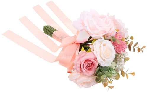 Ciieeo Bouquet Da Sposa Realistico Bouquet Da Sposa Con Rose Artificiali Per Photobooth Nuziale