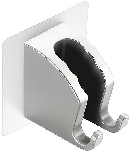 JONKEAN Duschbrause Halterung, Handbrause Halterung Ohne Bohren, Haftender Duschhalterung, Duschkopfhalterung, Brausehalterung (Gebürstetem Nickel,1 Stück)