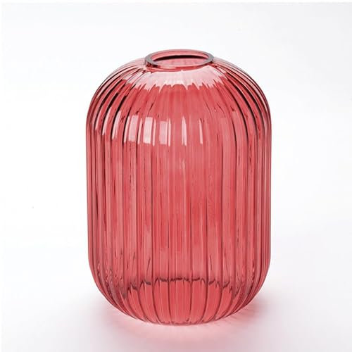 ORION LIGHTSTYLE Buntes Lampenglas Ersatzglas für Tischlampe Tischleuchte Deckenleuchte Ø14cm H20cm Rot
