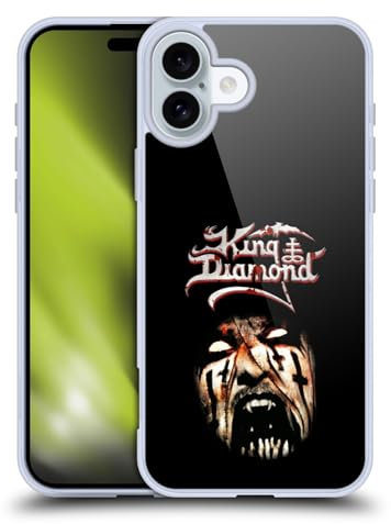 Head Case Designs Offizielle King Diamond Puppet Master Face Poster Soft Gel Handyhülle Hülle kompatibel mit Apple iPhone 16 Plus