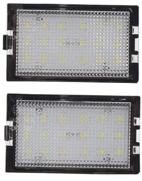 Hacreyatu 2 Pcs License Plate Lamp Taillight For La=nd R=over Dis=co=very 3 2005-2009 Freelander 2 LR2 Ra=ng Ro=ver Sp=ort L320 LED Rear Number Plate Light Lamps