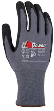U-Power Merengue Arbeitshandschuhe Unfallschutz Nylon Spandex Schutz mechanische Risiken Grau 10/XL