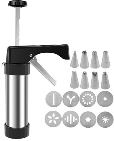 Keksmaschine, Churro-Maschine - Robuster Kekshersteller | Hohle Churros-Maschine mit 8 Laminierdüsen für Desserts, Kekse und Kuchen