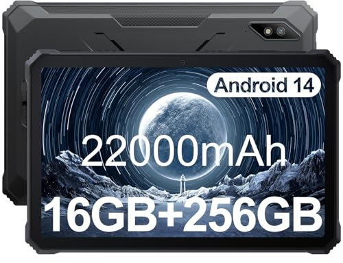 Blackview Rugged Tablet Active8Pro, 10.36 inch Android 14 Rugged Waterproof Tablet,22000mAh 33W Charger,24GB+256GB, 2.4K FHD+Display,48MP+16MP Camera, Dual 4G SIM,5G WiFi,GPS,OTG,NFC