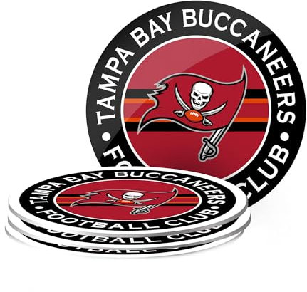 Tampa Bay Buccaneers NFL Untersetzer-Set, 4 Stück