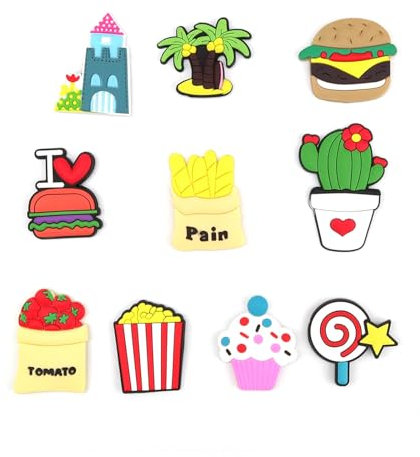 10 Stück Kühlschrankmagnete Kinder, AMONENZ Harz 3D Cartoon Kinder Magnettafel, Magnete Kinder für Magnettafel, für Kühlschrank, Whiteboard, Vorschulerziehung, Zuhause, Klassenzimmer