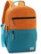 VASCHY Schulrucksack Teenager, Rucksack Kinder Kinderrucksack Mädchen Jungen Freizeitrucksack für die Schule Täglicher Gebrauch Orange-Grün-Groß