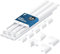 shinfly 2,4 m Canaleta Cables Pared Adhesivo – Canaleta para Cables Eléctricos, Cubre Cable – Esconder Cable para TV – Blanco 25 mm x 13 mm