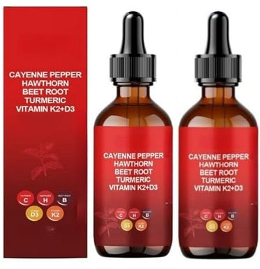 Aeluro Cayenne Drops | Aeluro Cayenne Pepper Extract, Aeluro Cayenne Pepper Drops, 60ml Natural Cayenne Pepper Liquid Drops,Gentle Formula (2)