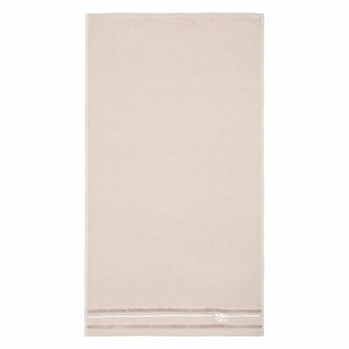 THUN Set 2 asciugamani, beige, 100% cotone, Collezione Country Bloom, t40 x 60, 60 x 100 cm