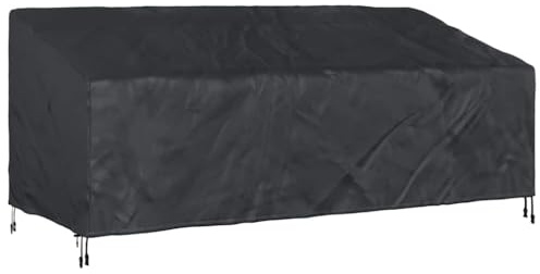 vidaXL Abdeckung für Gartenbank 200 x 100 x 89 cm 420D Oxford Stoff, Garten und Terrassenabdeckung, Rechteckig, Modern, Langlebig, UV-beständig, Wasserdicht, Möbel-Schutz für draußen