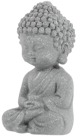 GRIRIW Buddha Statue Aquarium Dekoration aus Langlebigem Kunstharz Kompakte Zen Figur für Fischunterstand und Tischdeko