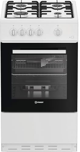 Indesit I5G1KMW 50cm wide Single Oven Gas Cooker - White - A/A Rated