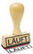 Stemplino® Textstempel - Läuft - 50mm x 15mm Holzstempel mit Text Bürostempel Firmenstempel Stempel Büro Text Stempel
