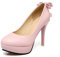 Z7310-41 Escarpins à talons hauts à bout rond pour femme, Rose, 37 EU