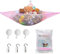 Plüschpuppe Lagerung Net, NALCY Puppe Hängematte, Nettes Puppe Ordentlich Aufbewahrung Netz, Plüschpuppe Lagerung Net, für Kuscheltiere Puppe180 * 120 * 120cm Puppe Organizer 6 Hacken(Rosa)
