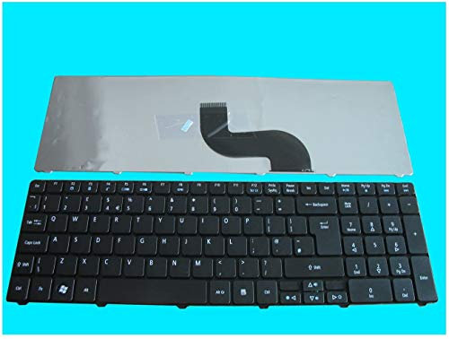 Tastiera di ricambio per laptop Acer Aspire 5738 5738Z 5738G 5738ZG AS5810T-8929, S5810T-8952 UK Layout nero