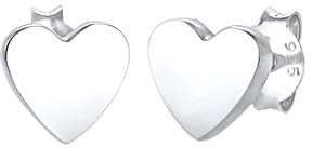 Elli Ohrringe Kinder Stecker Herz Liebe Basic in 925 Sterling Silber
