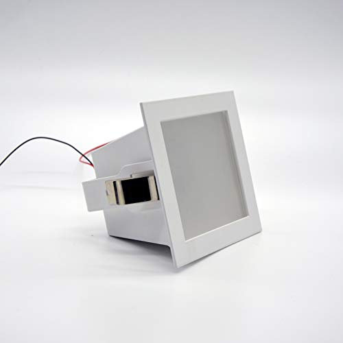 L+ Innen Einbaustrahler Deckeneinbaustrahler eckig 10cm LED Fassung GU10 1x 50W max Farbe grau