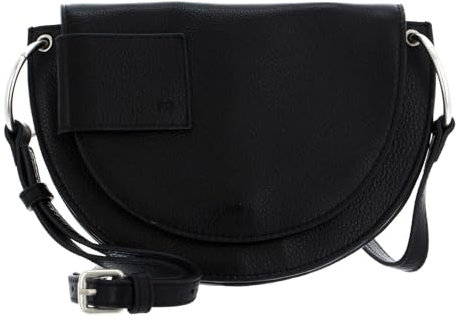 FREDsBRUDER Olivia Umhängetasche Leder 25 cm, Einheitsgröße, Schwarz