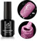 Beetles Reflective Gel Nail Polish Pink Winter Nails, 1Pcs 15ML Pink Glitter All Season Color Soak Off Gel Polish Nail Art Manicure Salon DIY at Home