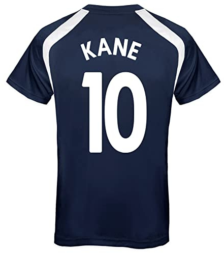 Tottenham Hotspur FC Mens Kane 10 Poly T-Shirt Navy Medium