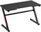 HOMCOM Scrivania da Gaming Moderna per Camera o Ufficio,Scrivania per Computer con 2 Fori Passacavi, in Metallo e MDF, Nero, 120x60x73cm
