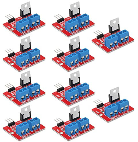 Youmile Modulo driver MOSFET da 5 pezzi Modulo driver PWM a pulsante MOSFET di alimentazione 3.3V-5V per Arduino MCU ARM