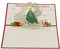design3dkarten® Weihnachtsbaum mit Schneeflocken, Winterlandschaft Weihnachtskarte, 3D-karte, klappkarte, Pop Up Karte