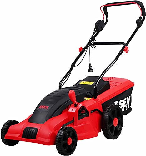 TEHONGMAI Tosaerba Elettrico con Cavo, Tosaerba con Guida da Terra da 1500 W, arieggiatore Senza spazzole per impieghi gravosi, Altezza Regolabile a 5 Marce, spazzatrice da Giardino