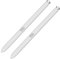2pcs Stylet pour Note 10 pour Note 10 Plus, Kit de Remplacement de Stylet Tactile S, Pièces de Rechange de Stylet D'écran Tactile, pour Téléphone Portable (Blanc)