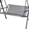 Btstil Replacement Garden Swing Seat Cover, Durable 900D Oxford Fabric Waterproof Swing Chair Cover, Universal Fit for 2-3 Seater Outdoor Swing Chair (Grey, 148x50x50cm)
