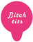 Bitch Tits Coffee Stencil. Rude Presents For Women Pink Acrylic Funny Reusable Barista Cappuccino Cocktail Cupcake Cake Art Stencils (Stencil)