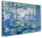 Leinwandbild (40x30cm) Claude Monet: Seerosen, Leinwand auf Keilrahmen gespannt und fertig zum Aufhängen, hochwertiger Kunstdruck aus deutscher Produktion