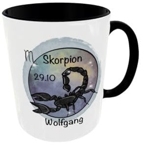 Tasse Sternzeichen Skorpion personalisiert