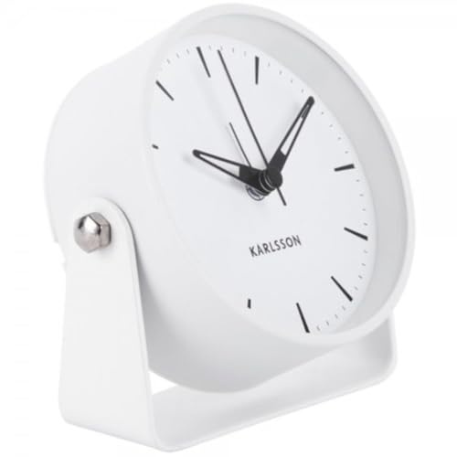 Karlsson [DL] Alarm Clock Calm Metal White -